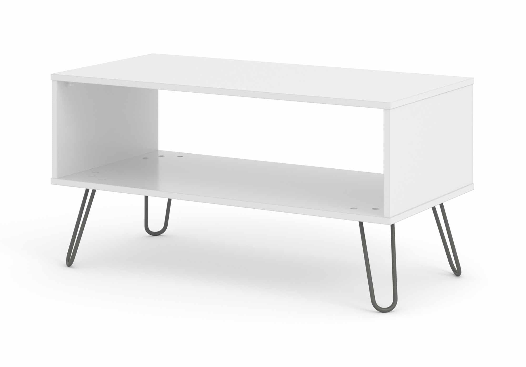 Core Augusta White Open Coffee Table
