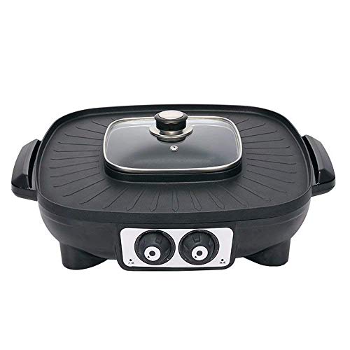 Haushalts-Multifunktions-Elektrogrill Grill Hotpot Antihaft-Rauchgrill Elektro-Teppanyaki-Grillpfanne