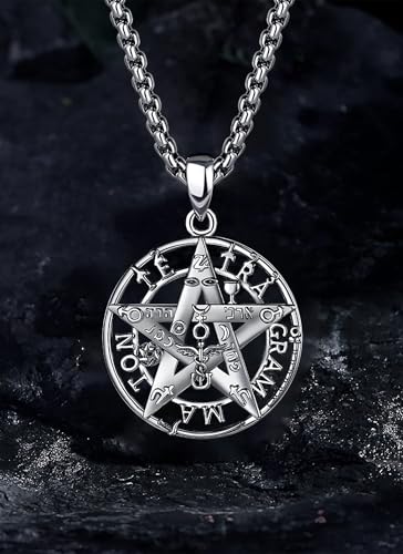 Collar Tetragrama Plata 925 Amuletos de Protección