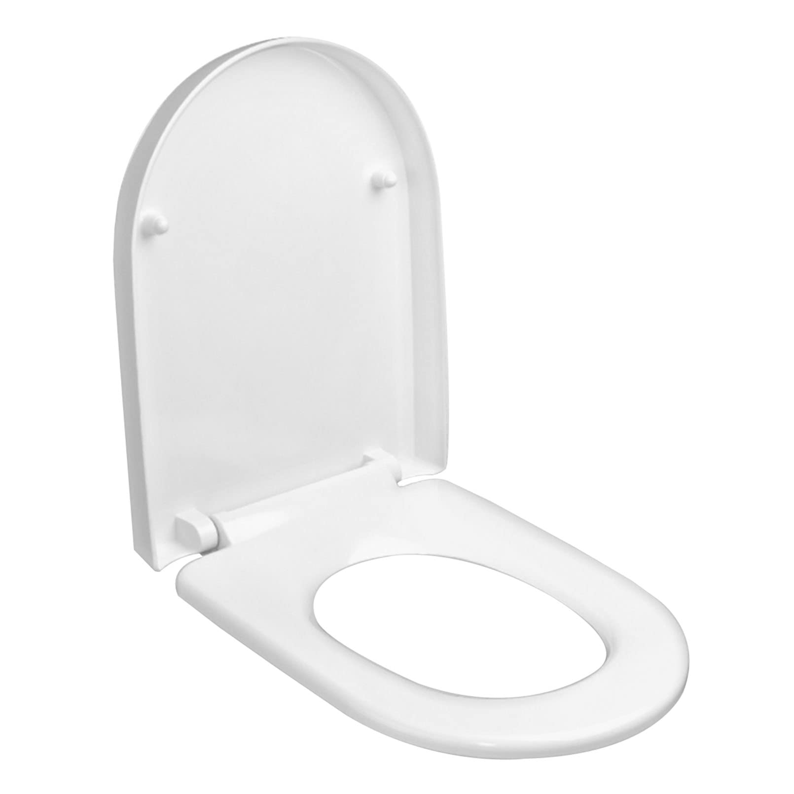Dxpsxjl Resin Ushape Soft Close, Close Close White Quick Release Heavy Duty Pp Resin, Adjustable, Lightweight, Durable, Portable, User-Friendly, Compact, Oval, Toilet, Seat