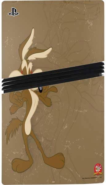 Skinit Decal Gaming Skin Compatible with PS5 Pro Bundle - Officially Licensed Looney Tunes Wile E Coyote Double Design