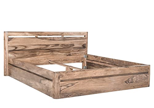 MASSIVMOEBEL24.DE | Bett Sheesham 180x200x90 Dunkelbraun gebeizt Toronto #153, Farbe:Dunkelbraun gebeizt