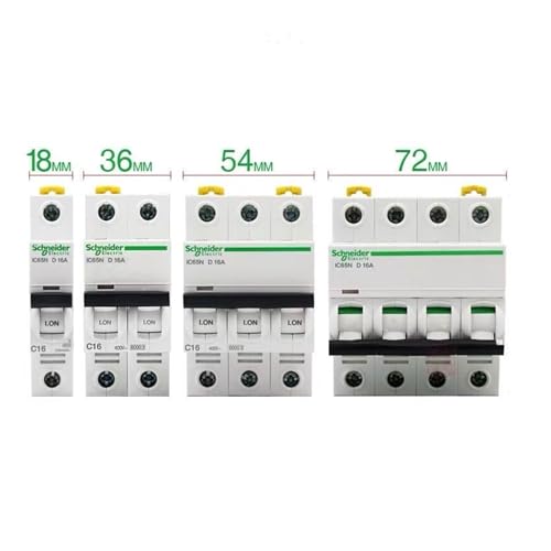 Disjoncteur miniature IC65H 3P Type D 2A avec pouvoir de coupure 10kA haute sécurité