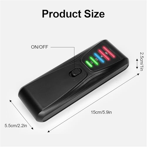 Medidor de Radiación Electromagnética LED EMF Rojo miniatura 4