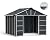Palram - Canopia | Yukon 11x9 Storage Shed, Gray