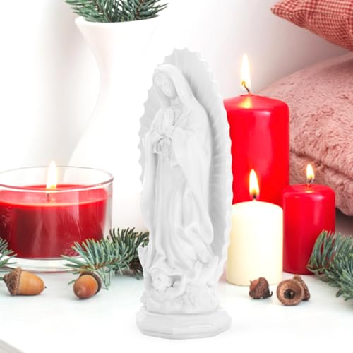 Estatua Virgen María Gatuida Resina Decoración Religiosa miniatura 4