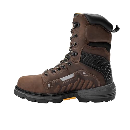 Scorpion 9” Plain Toe Waterproof Work Boot – Brown2