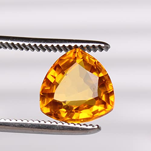 Sas Gems Natural Oregon Sunstone 6.30 Carat Trillion Cut Copper Bearing Certified Loose Gemstone #TOP2