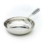 David Burke Stature 10" Fry Pan – Thick Solid Steel Side Handles - Brushed Gray