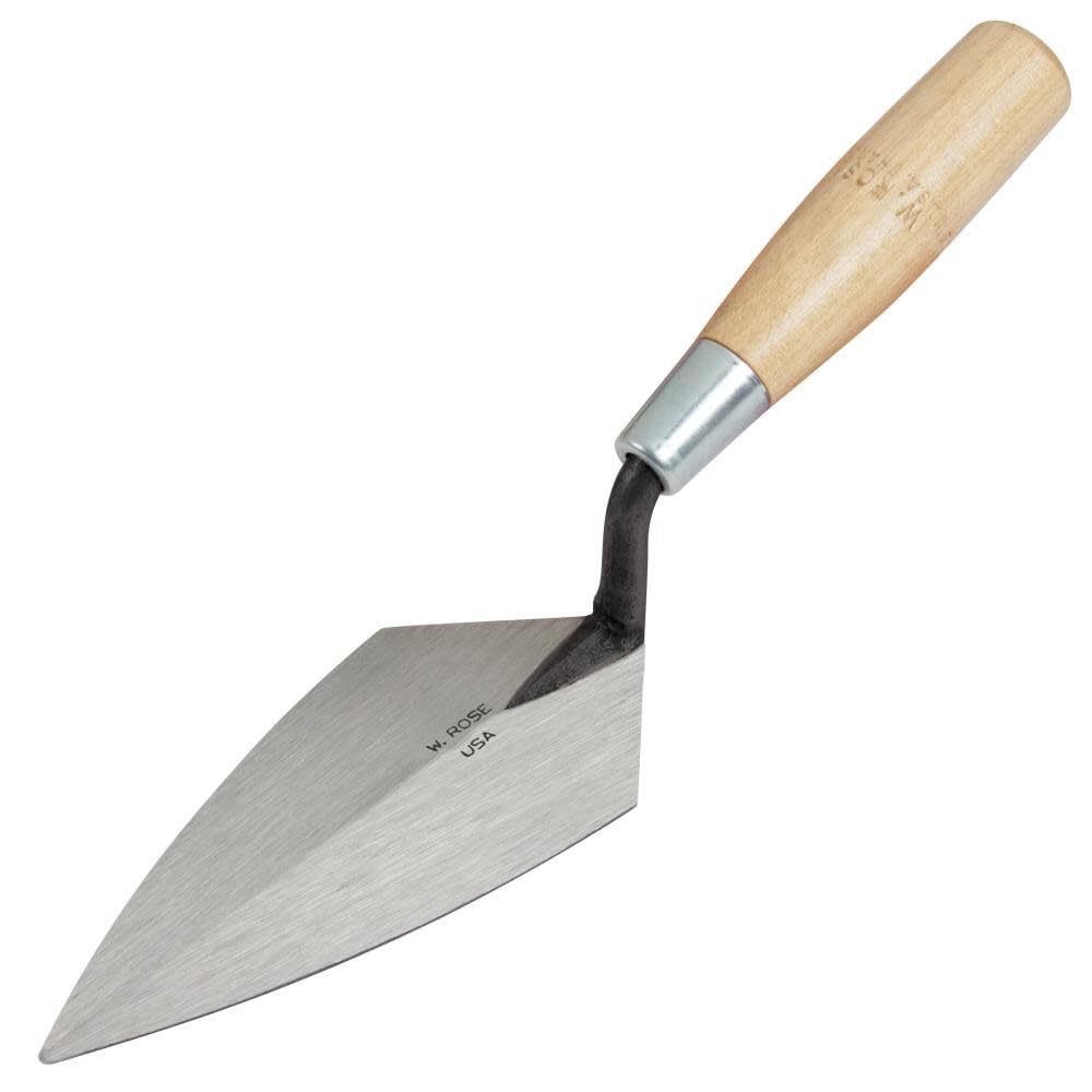 Kraft Tool RO50-5 W. Rose Pointing Trowel with Wood Handle, 5 x 2-1/2-Inch