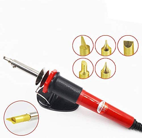 Amena Wood Burning Calligraphy Set 5pc Soldering Kit Tips Woodburning Kit Leather Burning