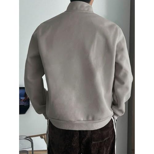 Image of PROSHARX Old Money Stand Up Collar Sweatshirt Zip-Up | Premium Comfort, Timeless & Aesthetic Style