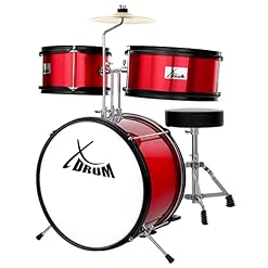 XDrum Junior KIDS batterie, rouge - Les Beatles, Paul McCartney, John Lennon, RIngo Starr, George Harrison