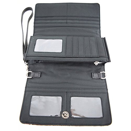 Western Style Native Rhinestone Women CrossBody Blocking Wristlet Wallet3