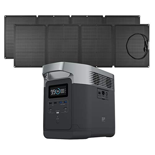 Sponsored Ad - EF ECOFLOW EFDELTA 1260Wh Solar Generator with 2 110W Solar Panel , 6 1800W (3300W Surge) AC Outlets, Porta...