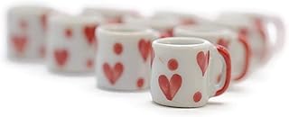 1shopforyou 10 Lovely Coffee Mug Tea Vintage Cup Dollhouse Miniatures Food Kitchen Decoration