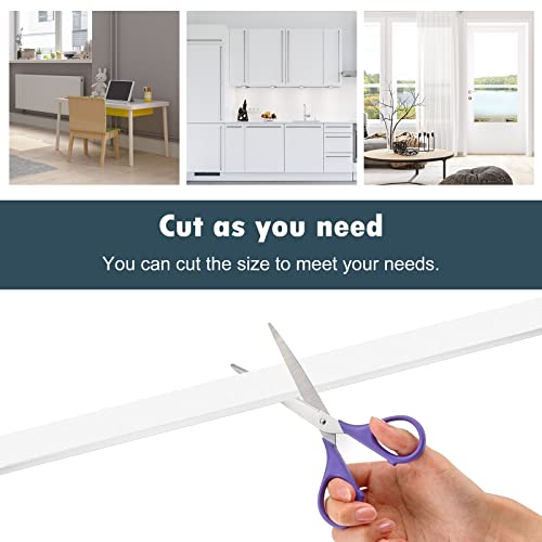 Yijuhou Weather Stripping Door Seal, 2 Rolls 1 Inch W X 3/4 Inch T Door Seal Strip Window Insulation Kit Single Sided Foam Tape Weather Strip Total 13Ft (6.5Ft X 2 Rolls), White… #TOP4