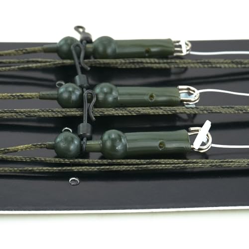 6pcs Karpfenangeln FüHrer Kernlinie Karpfen Clip FüHrt Linie Haar Rig Gebunden Drehverbinder ZubehöR (FBA-LC210)