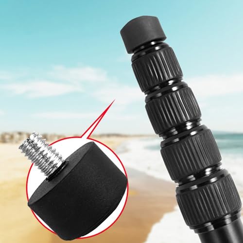 image for CHENJIN 6PCS Non Slip Camera Feet, 3/8 Inch Foot Spike, 3pcs Each Thre
