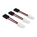 Produktbild OliYin 3 stücke Compatible for Tamiya Männlichen zu TRX Traxxas Stecker Weiblich Adapter Kabel 14awg 5cm 1.96in für NiCd NiMH Dynamite(Packung von 3)