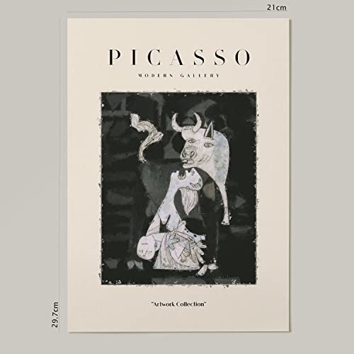 Nacnic Set of 4 Picasso Collection of Noir Sadness. Aesthetic Wall Art Prints for Bedroom or Living Room Design. Sizes A4. No Frames - Image 2