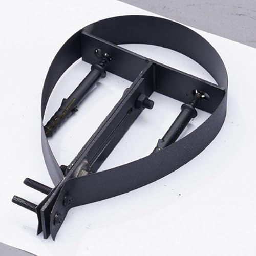 Support de tuyau de cheminée 20 cm noir évite l'affaissement du conduit de poêle