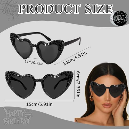 Rip 20s Birthday Glasses for Funny 30th Birthday Decorations, Black 30th Birthday Sunglasses for 30th Birthday Party Supplies Decor Dress Outfit for Women, Happy 30th Birthday Decorations3