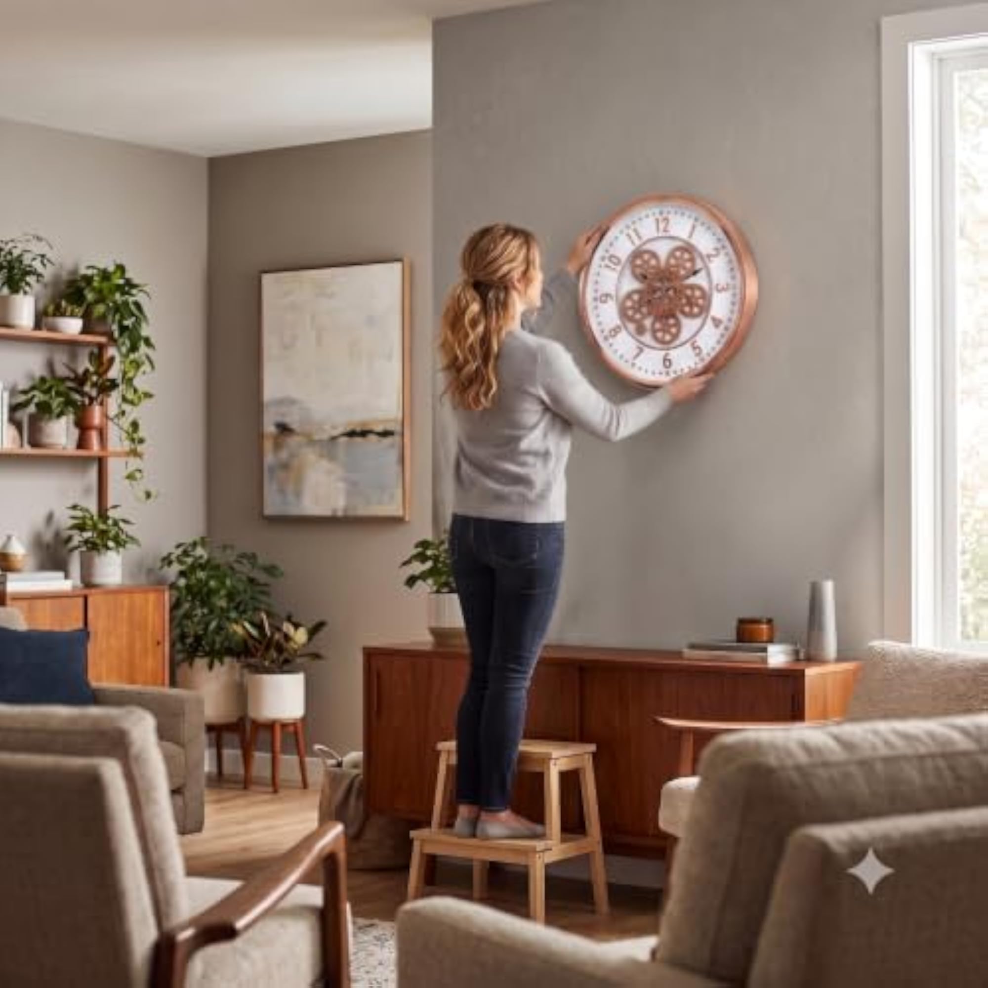 40cm Moving Gear Wall Clock