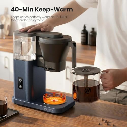Image of Kismile SCA-Certified 8-Cup Drip Coffee Maker with Pour-Over Control