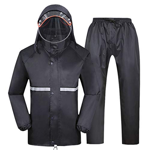 Preisvergleich Produktbild HESHI Regenmantel Regenmantel Wiederverwendbare, wasserdichte Regenmantel-Poncho-Kapuze Und -Armeln for Sport- Und Freizeitaktivitäten Beim Wandern Und Joggen for Erwachsene (Size : XXL)