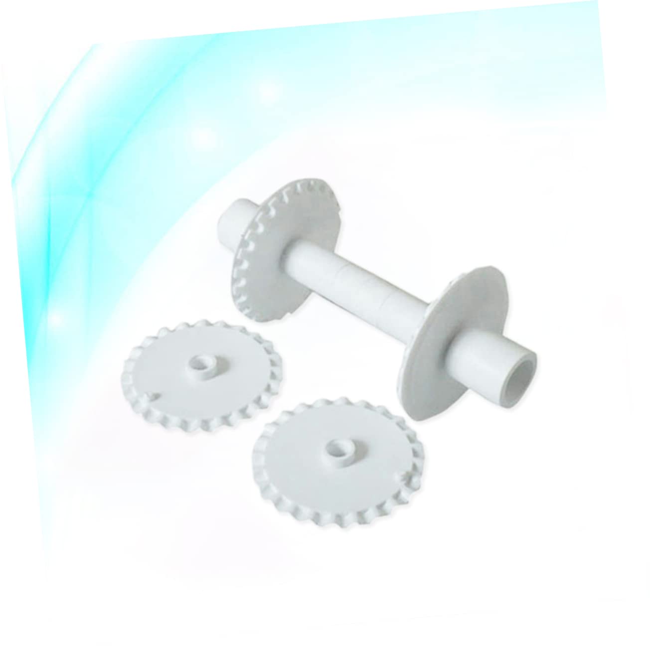 Roulette à Pâtisserie 6 Pièces en Plastique Blanc pour Gâteaux en Fondant | Pâtisserie Accessoires, Coupe-pâtes Décoratif Gaufré, Réalisation de Gâteaux en Fondant