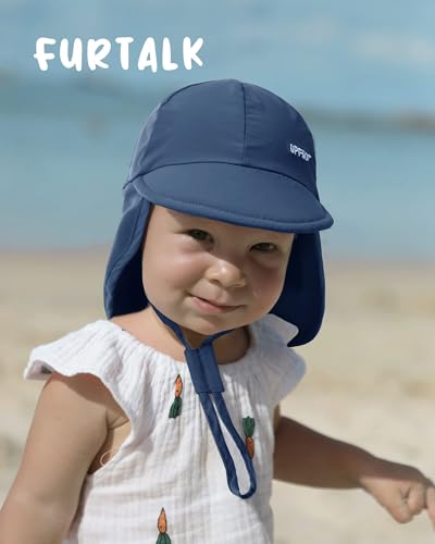 Image of FURTALK Baby Sun Hat Girls and Boys Summer Beach Swim Hat Essentials UPF 50+