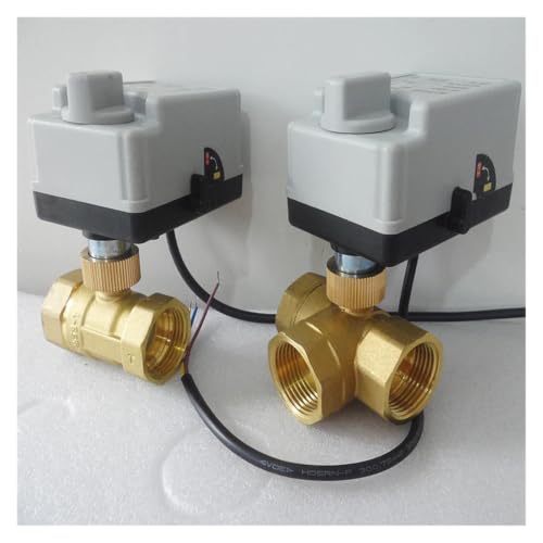 Válvula de bola motorizada de 3 vías DN15 DC12V/24V para actuadores eléctricos 3