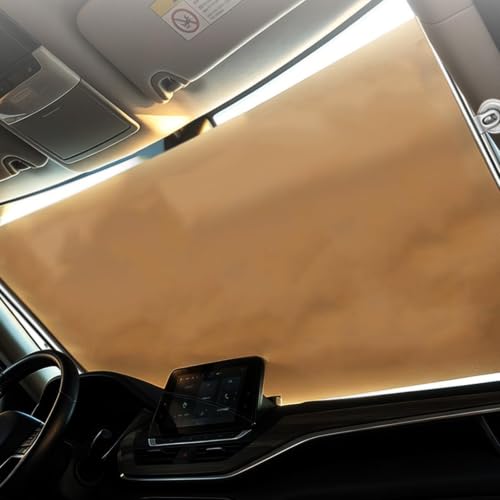 Parasol retráctil para coche sin taladro y protector solar enrollable para camión y SUV 3