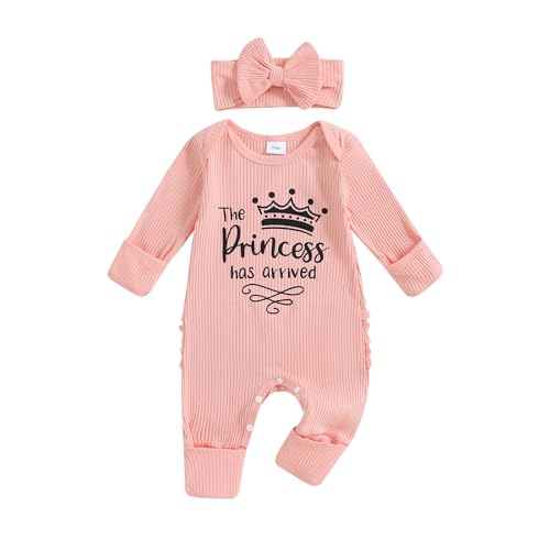LYSINK Neugeborene Baby Mädchen Herbst Strampler Outfit Langarm...