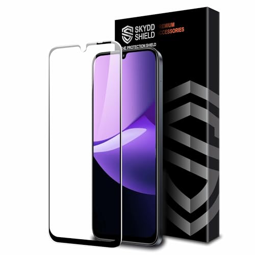 Image of Military-Grade Gorilla Tempered Glass For Redmi 15C and Poco C85x (6.9 Inch) With Installation Kit | Edge to Edge Coverage | Black