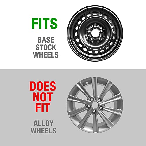 Image of BDK HC927 Silver 15 inch Hubcaps Wheel Covers for Cars (15 inch) - Four (4) Pieces Corrosion-Free & Sturdy - Full Heat & Impact Resistant Grade - OEM Replacement, 4 Pack