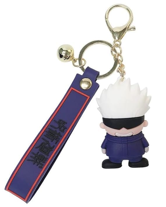 Blue AuraJujutsu Gojo Keychain With Hook & Strap For Anime Fans | Famous Anime Keychain | Multicolour Key Chains