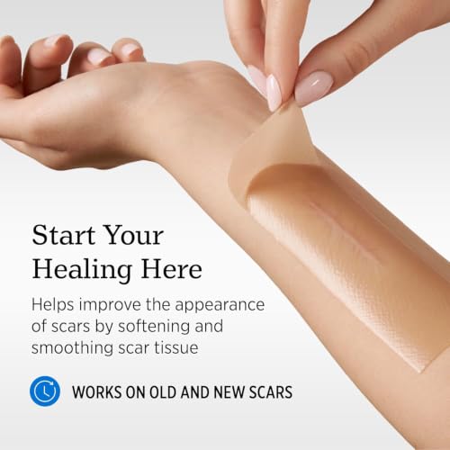 Image of Medical Grade Silicone Scar Tape Scar Sheet,Scar Strips,Scar Remover,C-Section, Surgery, Keloid, Tummy Tuck, Scar Patch (1.6 inchX 60 inch 4cmx1.5m)