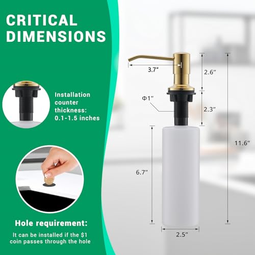 Image of Fapully Commercial Kitchen Sink Faucet with Pull Down Sprayer Brushed Gold