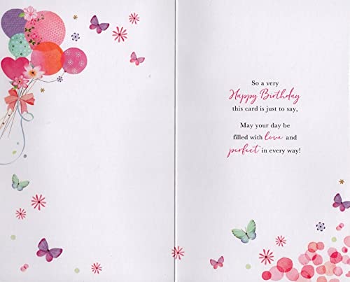 12 Biglietti D'auguri Per La Sorella – 12,7 X 17,8 Cm – Con Glitter E Goffratura – Design Unico