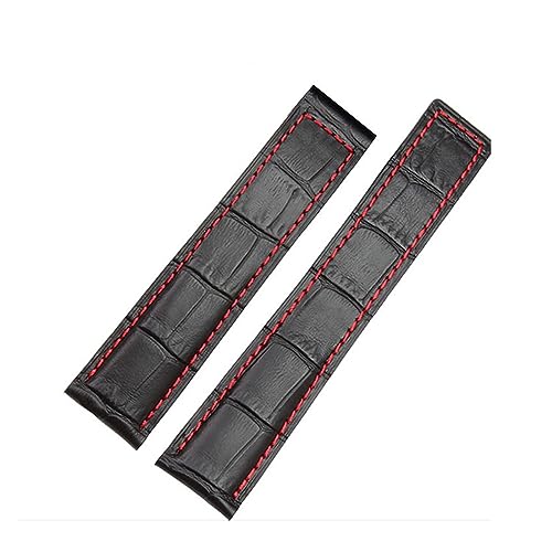 Bracelet de montre en cuir véritable d'exception pour Tag Heuer avec sa boucle pliante