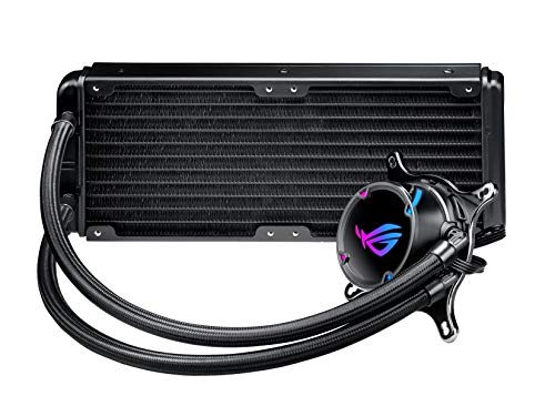 ASUS ROG STRIX LC 240 RGB Cooler CPU All-in-One ROG con Illuminazione Addressable RGB, Aura Sync, Rivestimento Pompa NCVM e Ventola del Radiatore ROG 120 mm