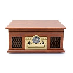 Karcher No-036 Centre de Musique nostalgique en Bois – Système Compact avec Platine, Lecteur CD, Bluetooth, Lecteur de… - Les Beatles, Paul McCartney, John Lennon, RIngo Starr, George Harrison Karcher No-036 Centre de Musique nostalgique en Bois – Système Compact avec Platine, Lecteur CD, Bluetooth, Lecteur de… – Image 5
