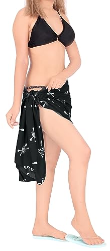 LA LEELA Women's Halloween Pirate Sarong Wraps Beachwear Bikini4