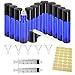 Produktbild 28 PCS Roll On Glasflaschen Zum Befüllen, Leere Glas Flaschen Edelstahl Kugel 20 x 10ml Cobalt Blue Glass Roll Flaschen für Duft Ätherisches Öl Roller Flaschen, mit 5 Trichter, 2 Spritze, 1 Aufkleber
