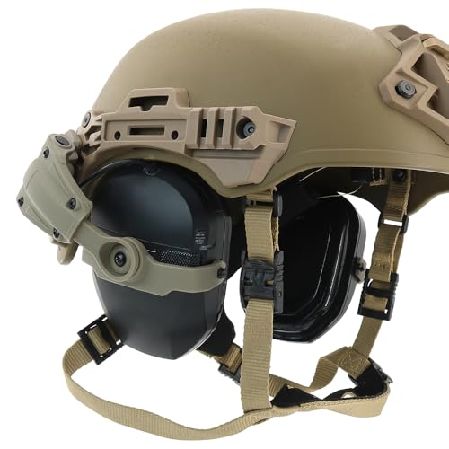 HEARFALCOM Tactical Helmet Adapter Wendy Rail Adapter Compatible with Walke Earmuffs (WalkerRazor,WalkerRazor Digital) for Wendy Rail 2.0 3.0 Helmet (DE)