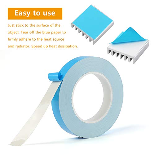 Esumic Aluminum Heatsink Heatsink Module 16 Heatsinks For High Power Transistor Semiconductor Devices 100X100X18Mm And 1Roll 20Mm X 25M Double Sided Adhesive Thermal Tape For Ic Module, Pc Computer #TOP3