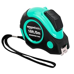 Mètre Ruban Rétractable 5m - Amazon Basics Turquoise