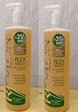Pack of 2 - Revlon Flex Shampoo Dry Damaged Body Building Protein Shampoo Gentle Cleansing 20 Oz / 5